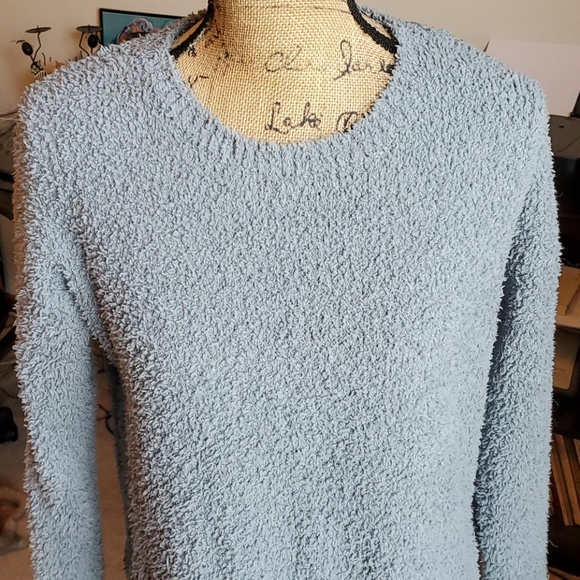 Hippie Rose seafoam green fuzzy sweater size Small - Picture 2 of 10